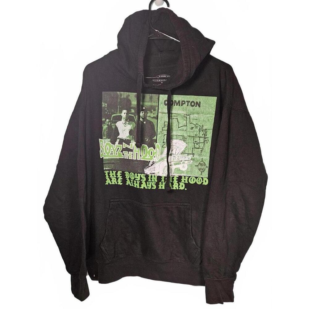 FRCHSLA x Boyz N the‎ Hood Hoodie - Compton Graphic - Unisex Black Size Large